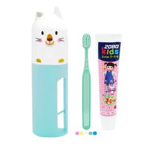 애경 어린이 칫솔치약 세트 D형 x 100개 / 선물 판촉 홍보 포장 치약 칫솔