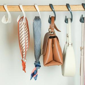 옷장정리 수납 아치형가방걸이 모자 스카프 다용도소품행거 책가방걸이 다용도걸이 책상가방걸이