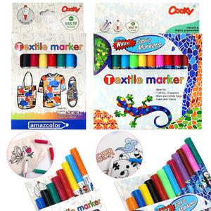 패브릭 마카펜 세트 (8색/12색) 원단 섬유데코펜 천마카 데코마카