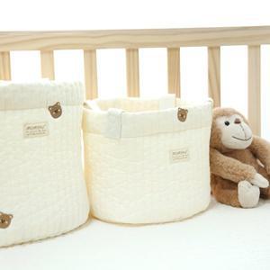 [기타]M4U 맘스포유 누빔 바구니 장난감 기저귀 보관함 정리함 M