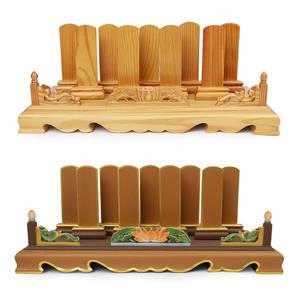 물푸레나무 연꽃조각 9인 위패단(기본/단청) 불교 백중 제사용품