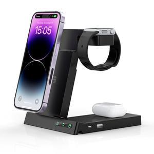 고속무선충전기 갤럭시폰 아이폰 갤럭시워치 애플워치 접이식 iwhere 6in1 무선충전기