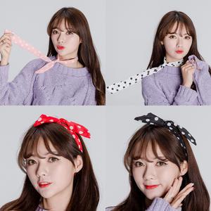 날으는스카프(엠보싱) 땡땡이 넥타이 머리띠