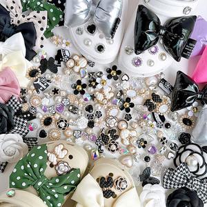 [퍼니펀] 샤비츠 리본 보석 진주 큐빅 왕리본 신발 장식 악세사리 파츠 슈즈 참 꾸미기 신꾸 모음