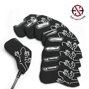 세븐힐스 리자드 블랙 투명창 아이언커버 세트 (8개입)