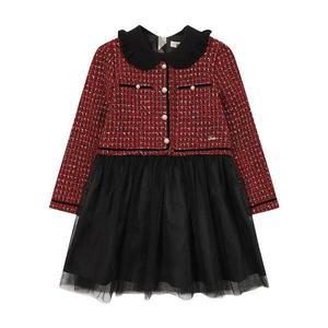 [닥스키즈] 트위드 MIX 샤 원피스_DUW12NA54M_RD