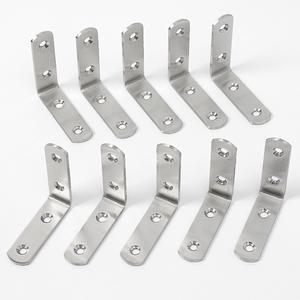 L형 스텐꺽쇠 코너철 선반고정브라켓 연결철물 목재 가구 10개