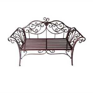 야외벤치 철제 인테리어 등받이 체어 정원 카페 2인용