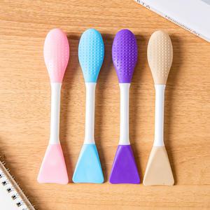 양면형 실리콘 팩브러쉬 페이스 모델링 팩 붓 랜덤색상