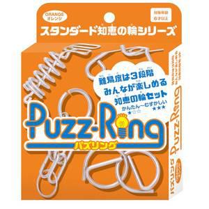 하나야마 캐스트퍼즐 지혜의 고리 퍼즐링 오렌지 4세트 와이어고리풀기