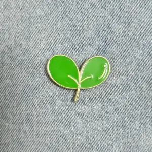 CQZ332 그린 새싹 뱃지 브로치