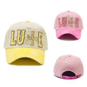 트위드 원단 니트 볼캡 체인 큐빅 레이스챙 루트 모자