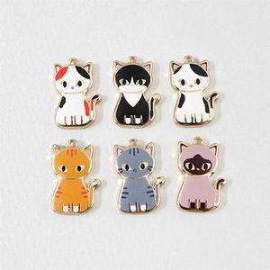 싼비즈 [7217-04]에폭펜던트 고양이 13x20mm ,1개