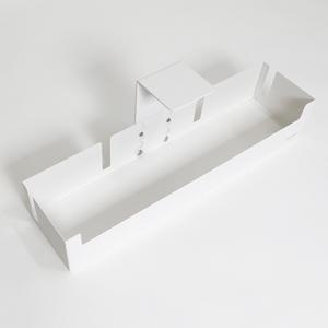 큐데스크 멀티탭 정리함 무타공 멀티탭 거치대 60cm 대용량 선반 전선정리함 화이트