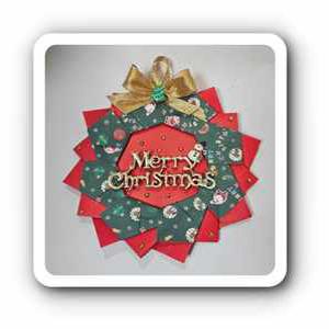 크리스마스 리스(24) 종이접기패키지 만들기