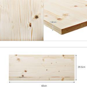셀프 DIY 디자인 두꺼운 원목 나무선반 L 대 뛰어난 내구성 나무판 판자 판때기 브라켓별도 29.5x60cm 18T