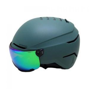 테온셀 아토믹 성인용 스키/보드 고글 일체형 헬멧 - 화이트색상(그린X) 스노우보드 썰매장 코스트코