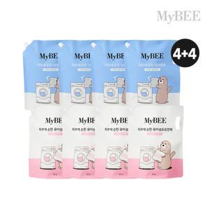 초핫딜 마이비 유아세제2.1L 4팩(올리브)+유아유연제2.1L 4팩(스위트)