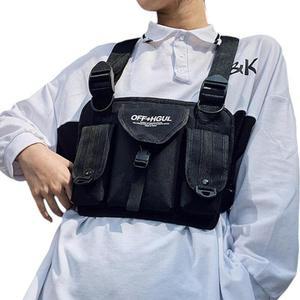 [HYIJUNSP_4B]가슴가방 스포츠 체스트백 (블랙) d