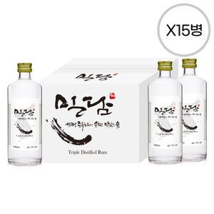 [품질보장] 착한농부 밀담 17도 360ml x15병 박스상품 캠핑 모임 대용량 단수수 럼