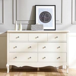 [밀키웨이]헬레나 원목도장 와이드 서랍장