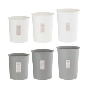 FF 창신리빙 심플 원형 오픈 휴지통 5L 10L 20L 화이트 그레이 ( 휴지통 가정용 사무실 인테리어