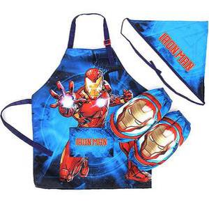 앞치마 세트 아이언맨 어린이토시 토시 두건 3종 어린이앞치마