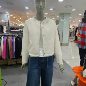 시슬리/애플아울렛/라운드넥 트위드 점퍼형 자켓 SAJKA4511