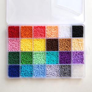 아크릴 볼비즈 3mm 4mm 24색 미니비즈발 재료