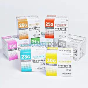 100개입 성심 일회용 멸균 주사침 주사바늘 치과주사기 당뇨소모품 시린지 치과용주사침 니들