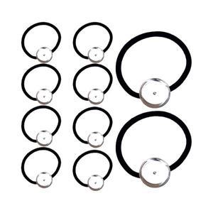 국내제작 10개) 25mm 오목형 코사지용 판고무줄 머리끈 만들기재료 DIY부자재