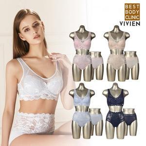 [비비안웨스트우드]비비안 BBC 레이스보정 런닝 노와이어 브라팬티세트 12종