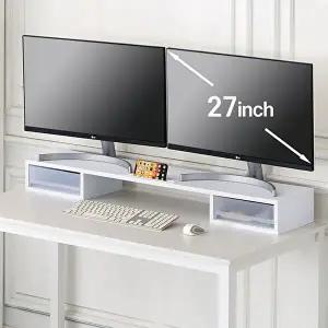 [미아트]디엔데코 카치누 1100 서랍형 듀얼 모니터 받침대