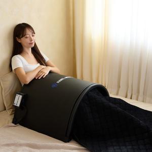 한일의료기 원적외선 온열돔 돔사우나 돔찜질기 온열기 배 복부 허리 무릎 어깨 더블랙