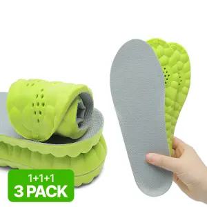 페이퍼플레인 족저근막염 아치 평발 기능성 운동화 군화 발편한 메모리폼 깔창 인솔 3개 세트 PP1603