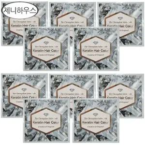 더 청담 살롱코드 케라틴 헤어 컬러 새치커버+멋내기 다크브라운 10개/염색약/무료 dj