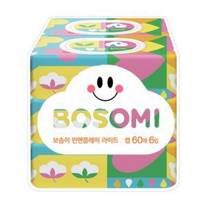 보솜이 물티슈 펀앤플레이 라이트 60매 6입