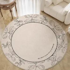 [월데코] 빈티지 원형 러그 02-100cm