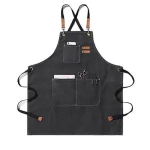 데님앞치마 목공 미술용 작업용 앞치마/까페/공방/모던/깔끔한/미용실/카페/작업/가정/선생님/어린이집