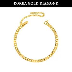 갤러리아 순금 팔찌 24K 여자 금팔찌 콤비 면 체인 11.25g