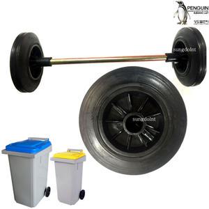 DELUXE 교체용 바퀴세트 음식물쓰레기통 120L 전용 바퀴 음식쓰레기통용