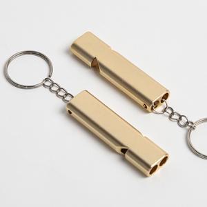 알루미늄호루라기 휴대용호신호루라기 경기휘슬 심판호각 1p 골드컬러