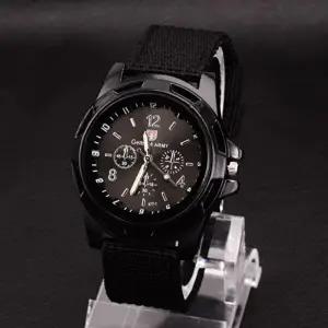 야광 아날로그 손목 시계 토익 저소음 나토밴드 군대-WFGRWA4