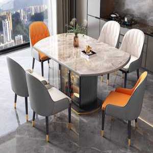 6인용 테이블세트 대리석 세라믹 플레이트 식탁 의자