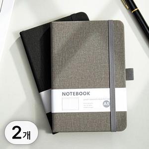 투데이리빙 2개입 세트 프리미엄 A5 유선 모던 양장 노트 속지 100매 고급 줄노트 메모 수첩 필기 학생 직