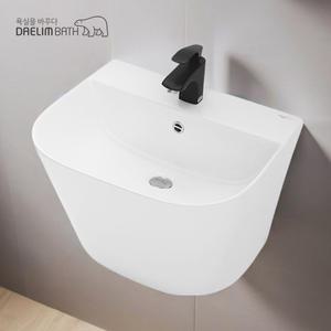 [대림바스] CL-384 세면대 부속포함 1홀 반다리 세면기 시공 교체 욕실 화장실