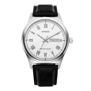 [카시오] 남성 아날로그 가죽 손목 시계(R1)(MTP V006L 7BUDF)