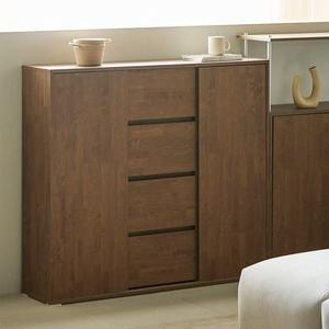 [파로마] 리노 E0 더 높은 미닫이 4단 서랍 수납장 1200 (착불)