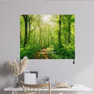 힐링포레스트 패브릭포스터 2size 가리개커튼 인테리어소품 풍경