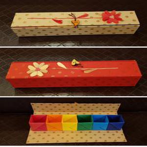 칸칸이 칼라박스 종이접기 패키지 만들기